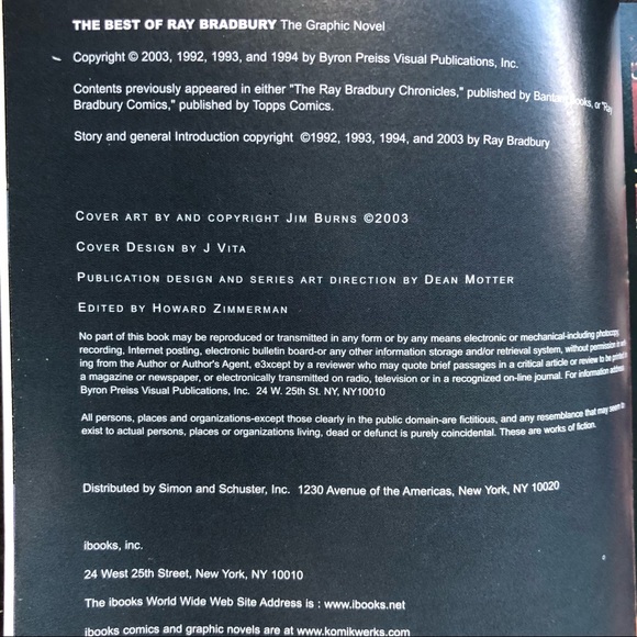 THE BEST OF RAY BRADBURY GRAPHIC NOVEL *good, used - Picture 3 of 16